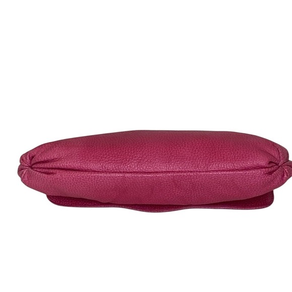 Elaine Turner Pink and‎ Gold Leather Clutch Envelope Magnetic Closure - Picture 3 of 9
